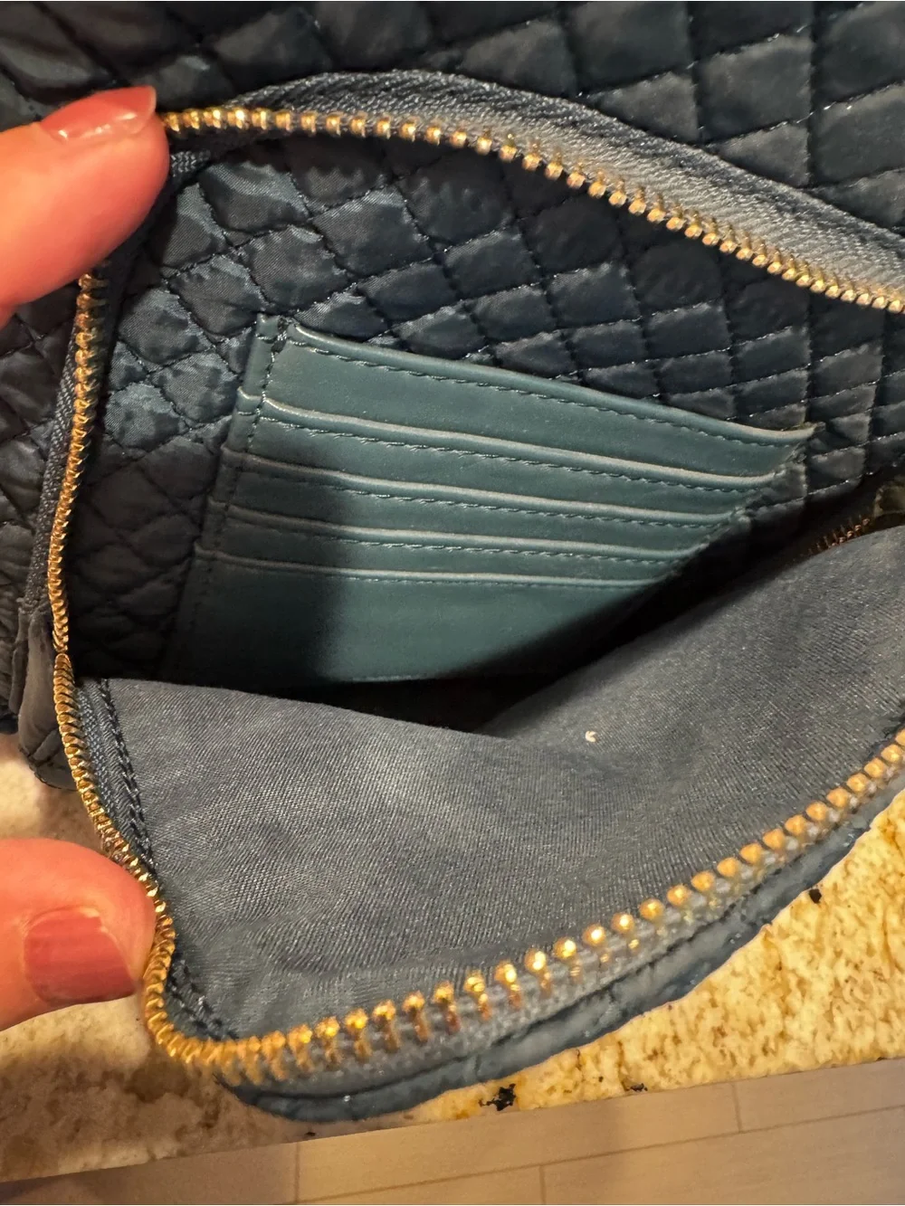 Quilted Teal Mini Backpack - Cynthia Rowley